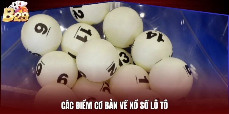 Các điểm cơ bản về xổ số lô tô